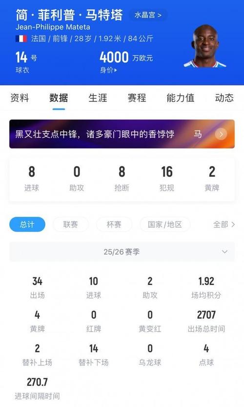 记者：米兰即将与水晶宫就马特塔达转会协议，个人条款谈妥