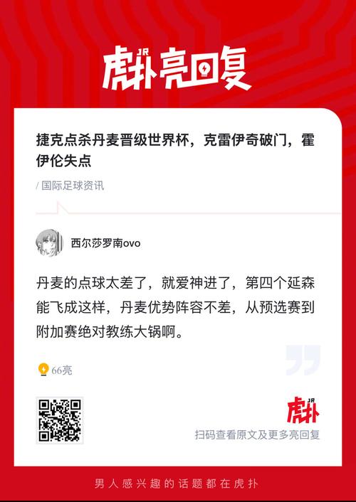 捷克点杀丹麦晋级世界杯，克雷伊奇破门，霍伊伦失点