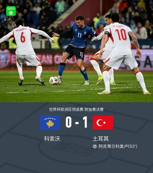 土耳其1-0客胜科索沃晋级世界杯，阿克图尔科卢制胜球